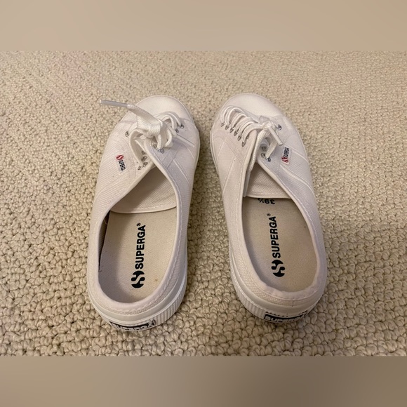 SUPERGA WHITE CANVAS MULE SIZE 39.5 - Picture 2 of 4